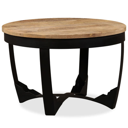 Mesa De Centro Madera Maciza De Mango Sin Tratar 60x40 Cm_0