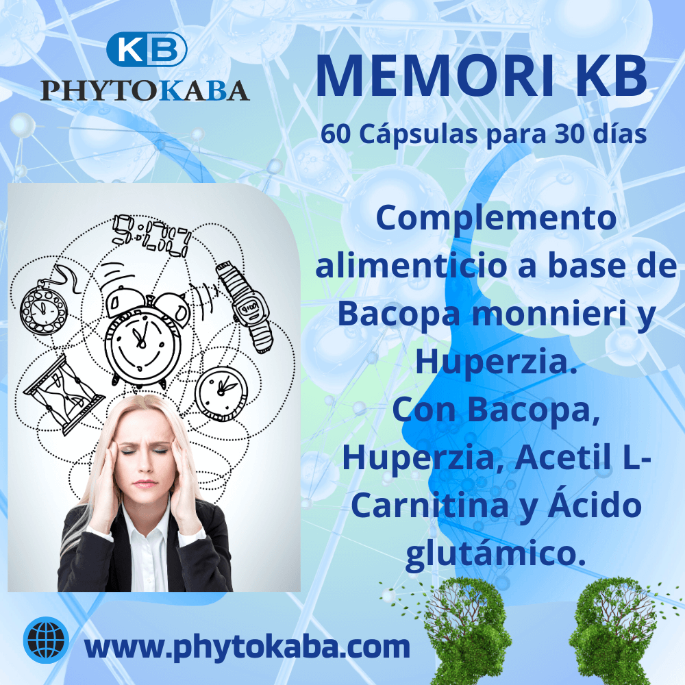 Memori Kb 60 Cápsulas Con Bacopa Y Huperzia. Cognitivo_1