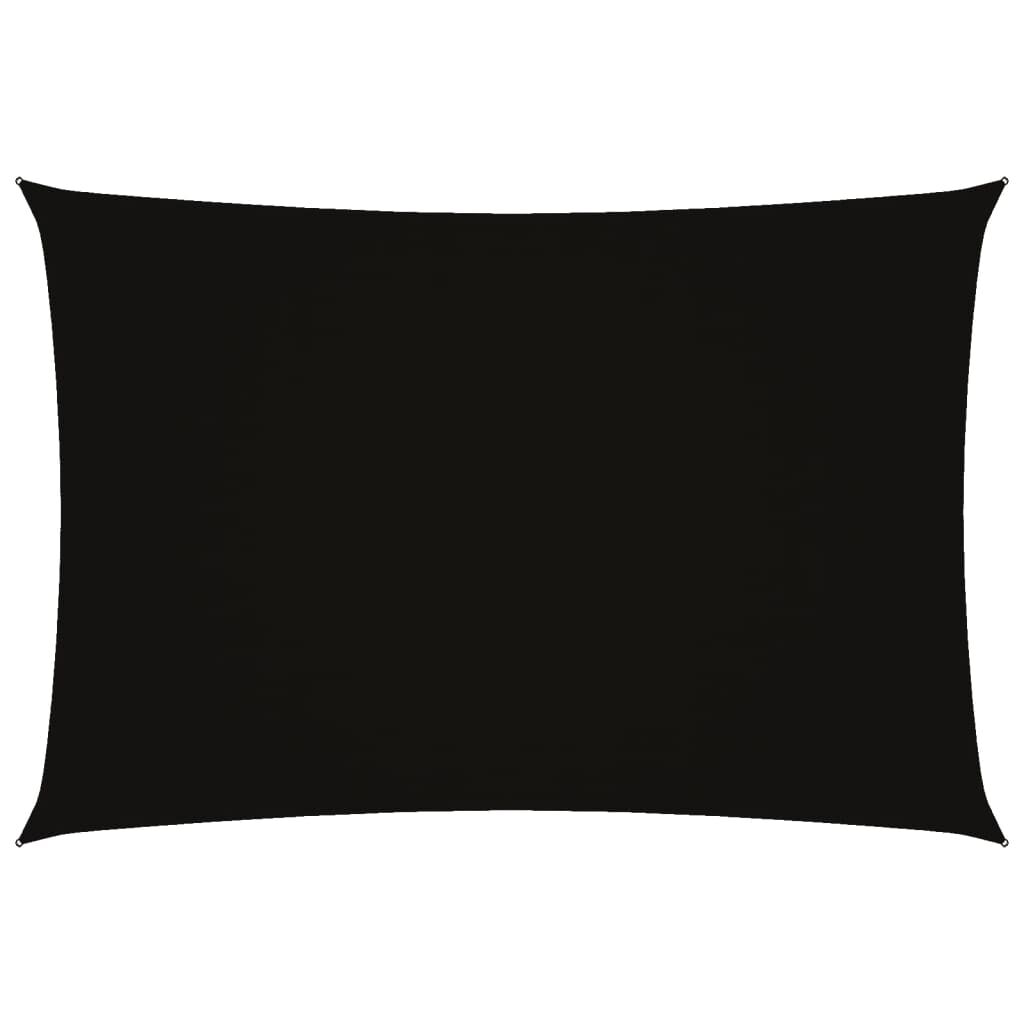 Vidaxl Toldo De Vela Rectangular Tela Oxford Negro 3x5 M_0