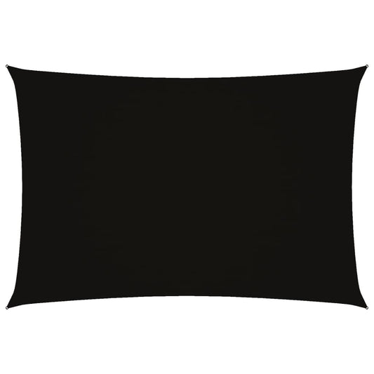 Vidaxl Toldo De Vela Rectangular Tela Oxford Negro 3x5 M_0