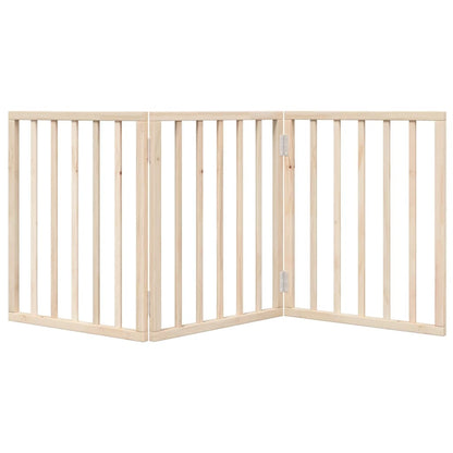 Vidaxl Puerta Para Perros Plegable De 3 Paneles, 150 Cm, Madera De Álamo_3