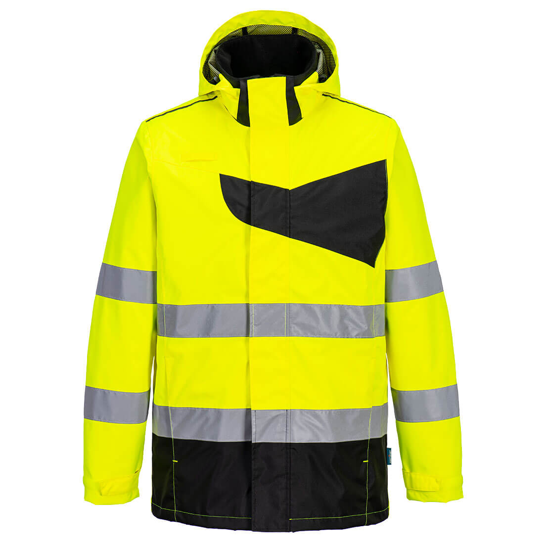 Chaqueta Pw2 De Alta Visibilidad Para La Lluvia / 4xl / Amarillo-negro_0