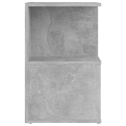 Mesita De Noche Madera De Ingeniería Gris Hormigón 35x35x55 Cm_3