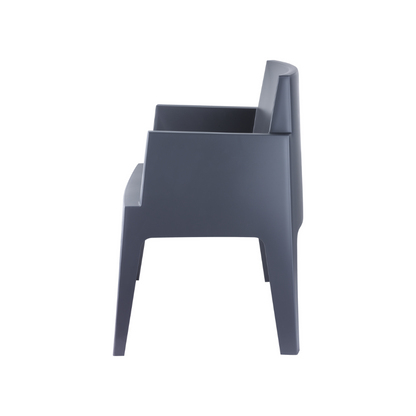 Siesta Exclusive Pack De 2 Sillones Para Exterior Box Gris Oscuro_1