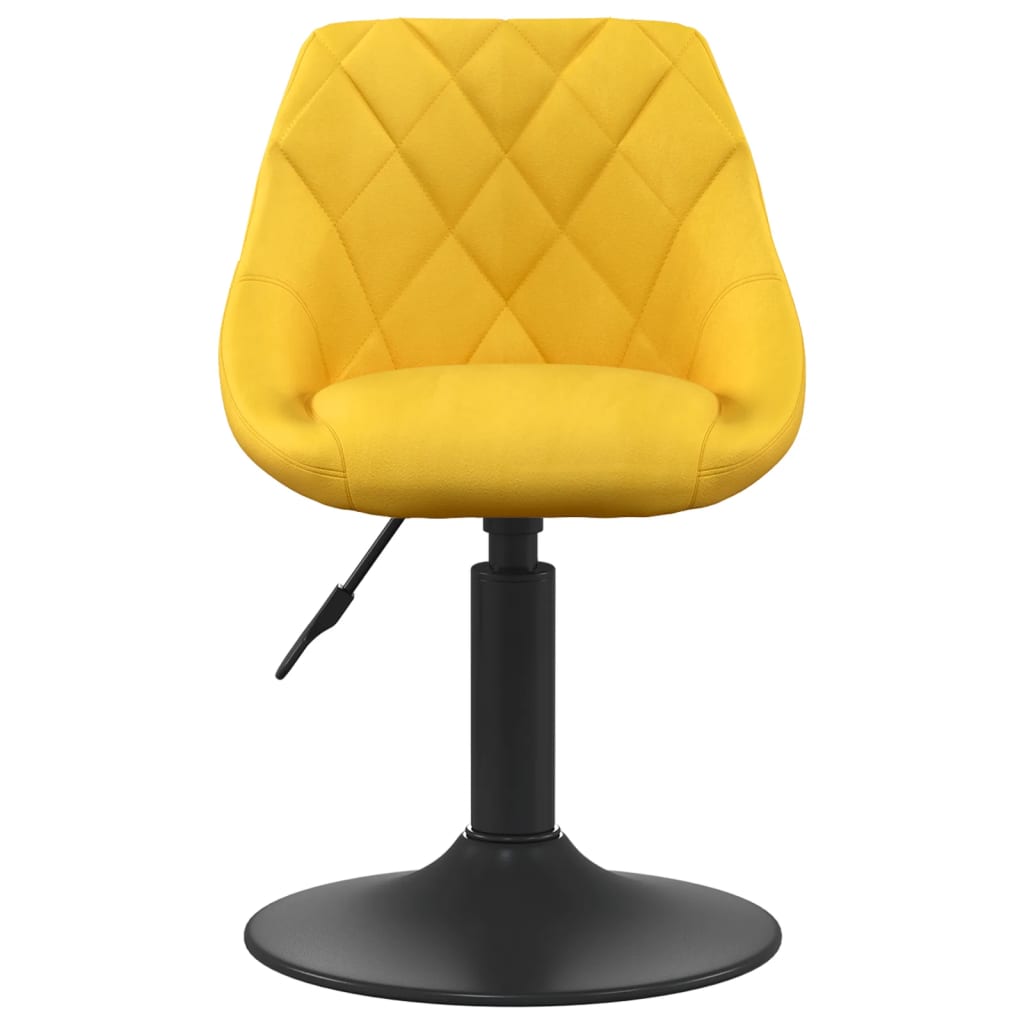 Taburete De Cocina De Terciopelo Amarillo Mostaza_1