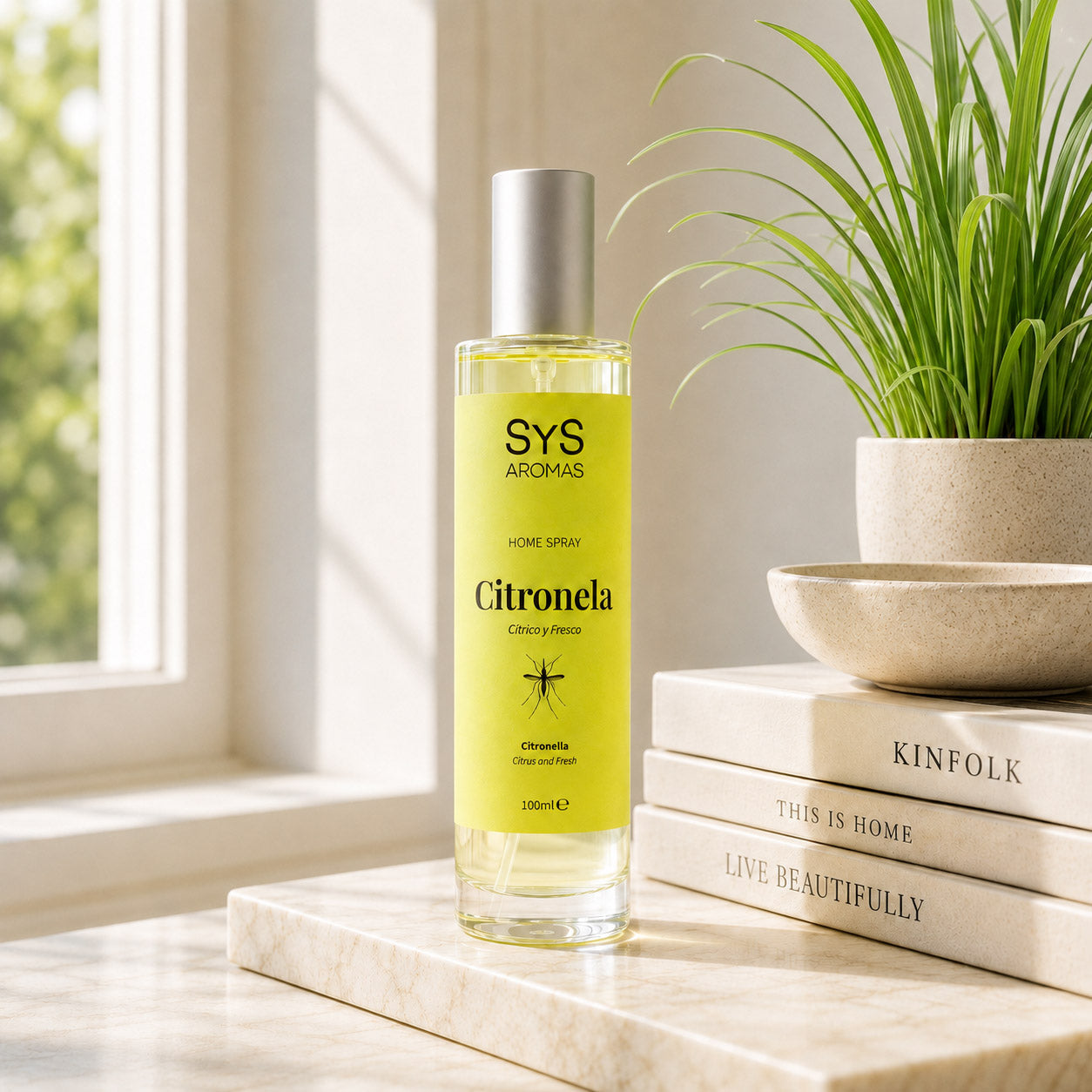 Ambientador Pulverizador Citronela Origins SYS Aromas 100 ml | Aroma Cítrico y Herbal | Refrescante_4