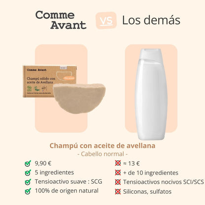 Champú Sólido Con Aceite De Avellana (cabello Normal)_4