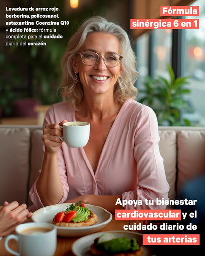 Lipoprotect Plus Con Monacolina K Para Colesterol Nutribrain 60 Cápsulas_1