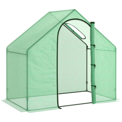 Invernadero Pequeño Outsunny Pe, Acero Verde 180x100x168 Cm_1