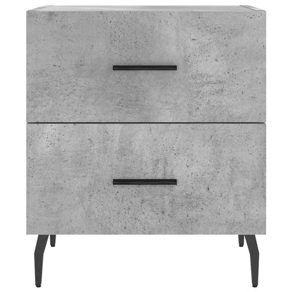 Mesita Noche 2 Uds Madera Ingeniería Gris Hormigón 40x35x47,5cm_4