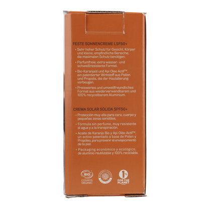 Crema Solar Solida Color Beige Spf 50+ Acorelle 20 g