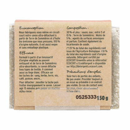 Jabón quitamanchas con tierra de sommieres La Droguerie écologique 150 g