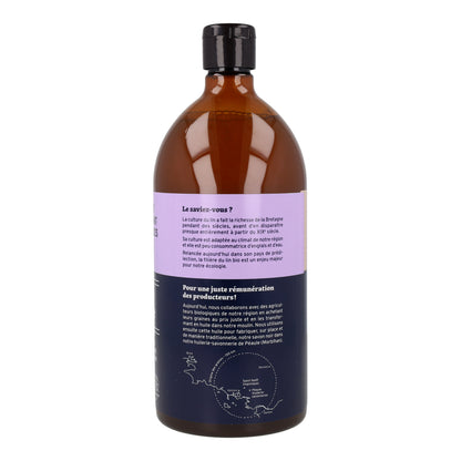 Jabón negro orgánico de linaza de bretaña La Droguerie écologique 1 l