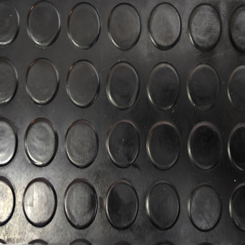 Suelo Goma| Botones Negro| 3mm| Composición 100% Caucho| Suelo Pvc| Revestimiento Pvc