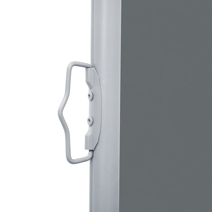 Toldo Lateral Doble Y Retráctil De Jardín Gris 170x600 Cm_3