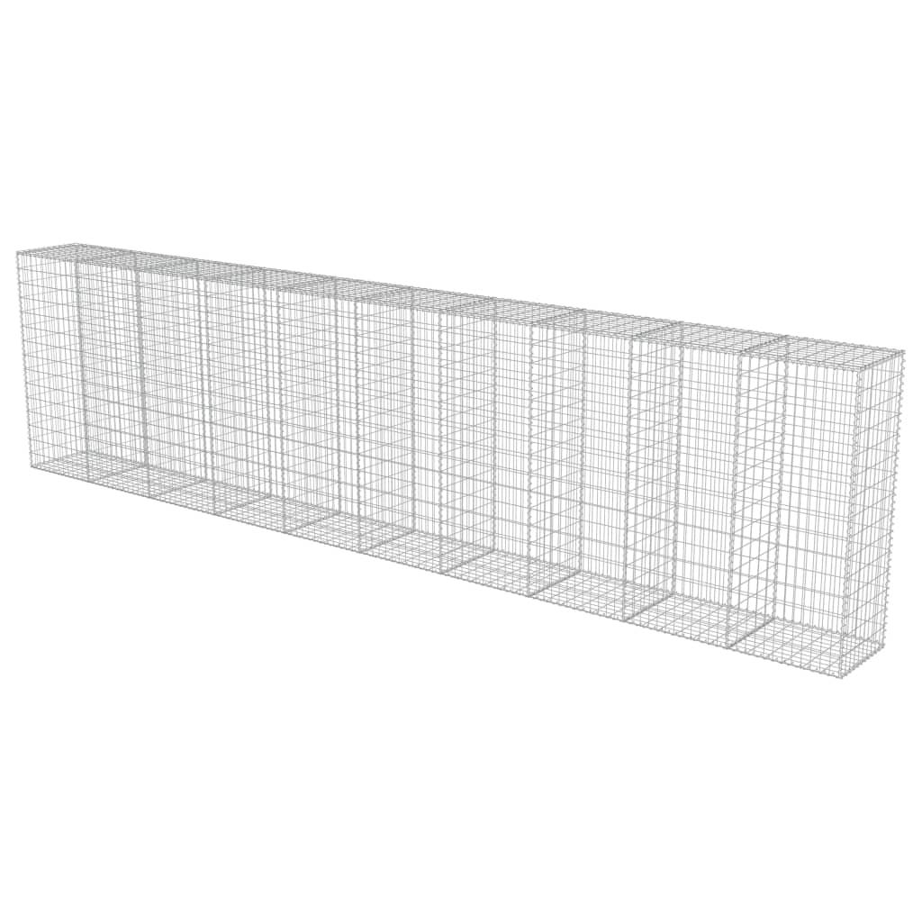 Muro De Gaviones Con Cubiertas Acero Galvanizado 600x50x150 Cm / Vetonek_0