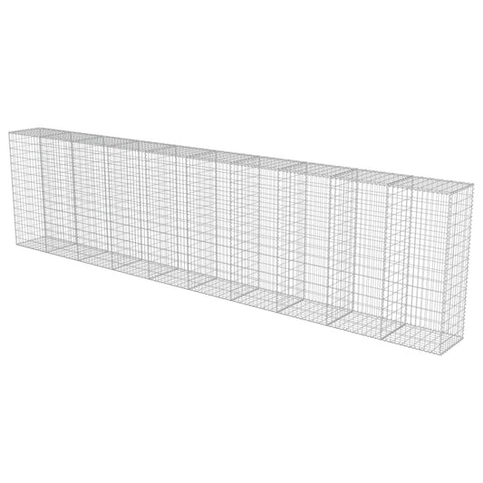 Muro De Gaviones Con Cubiertas Acero Galvanizado 600x50x150 Cm / Vetonek_0