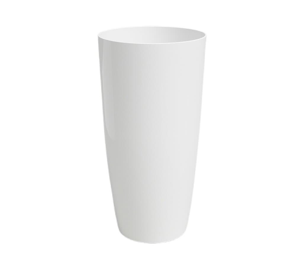 Macetero De Plástico Reciclado Santorini Blanco 65cm_0