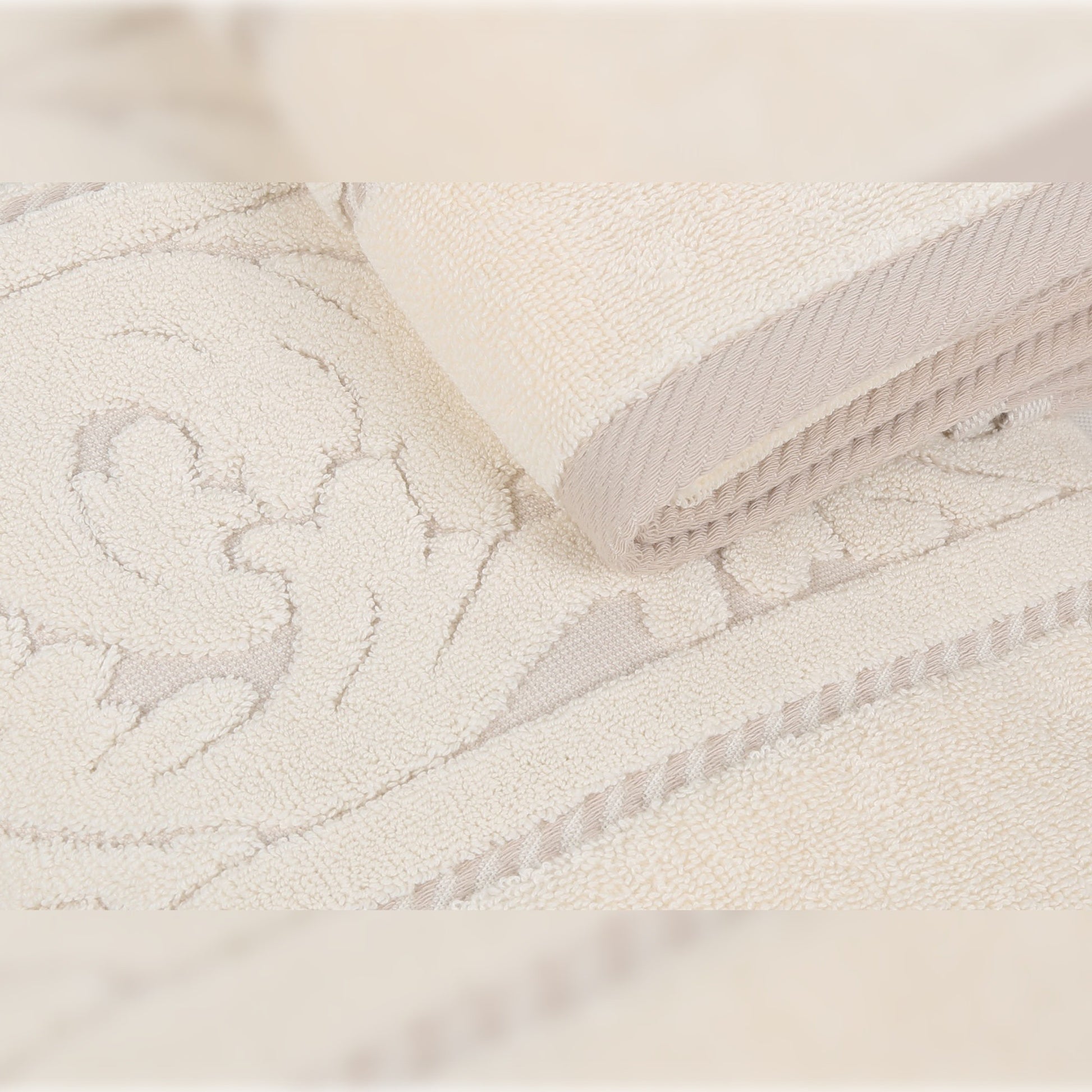 Juego De Toallas De Mano (2 Piezas) Crema