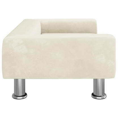 Cama Para Perros De Terciopelo Crema 70x45x26,5 Cm / Vetonek_0
