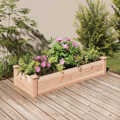 Jardinera Arriate Con Forro Madera Maciza Abeto 120x45x25 Cm_1