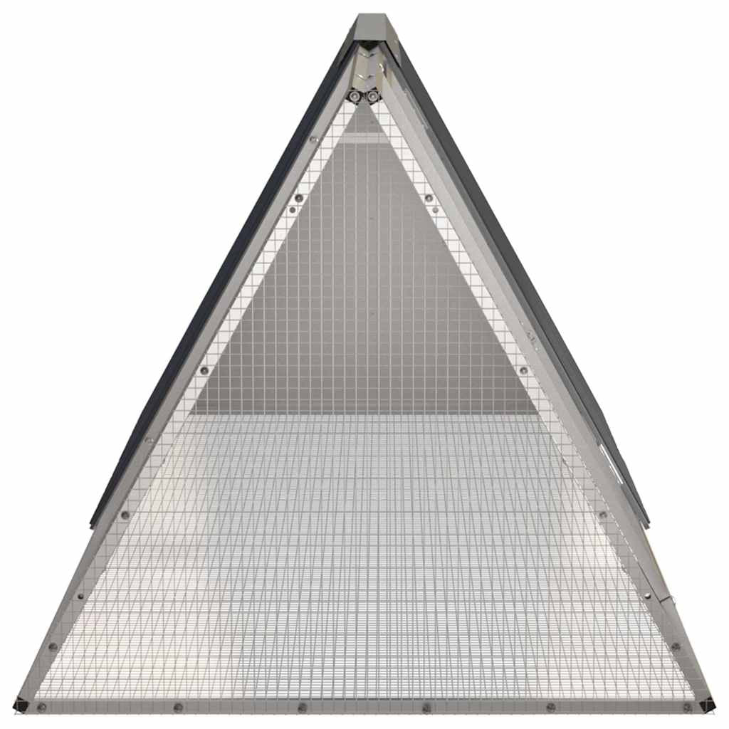 Vidaxl Jaula De Conejos Acero Galvanizado Antracita 201,5x80,5x71 Cm_3