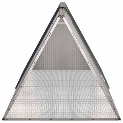 Vidaxl Jaula De Conejos Acero Galvanizado Antracita 201,5x80,5x71 Cm_3