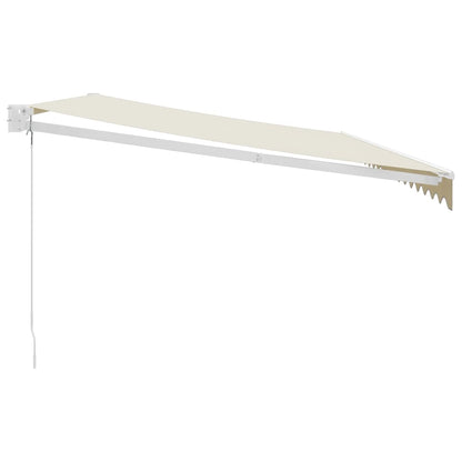 Toldo Retráctil Aluminio Y Tela Color Crema 5x3 M_3