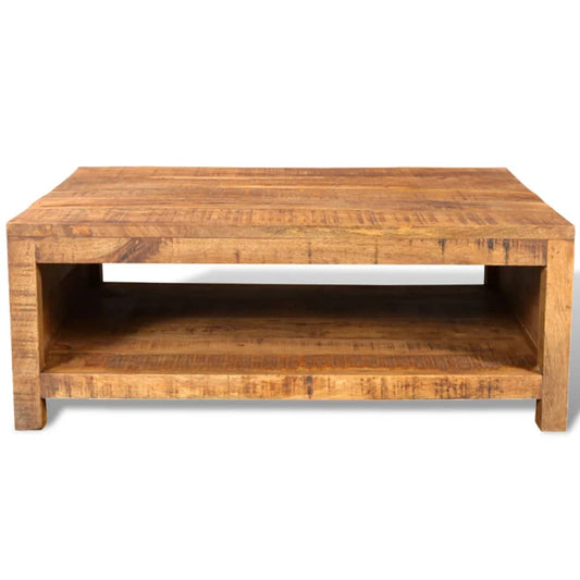 Mesa De Centro De Madera Maciza De Mango_0