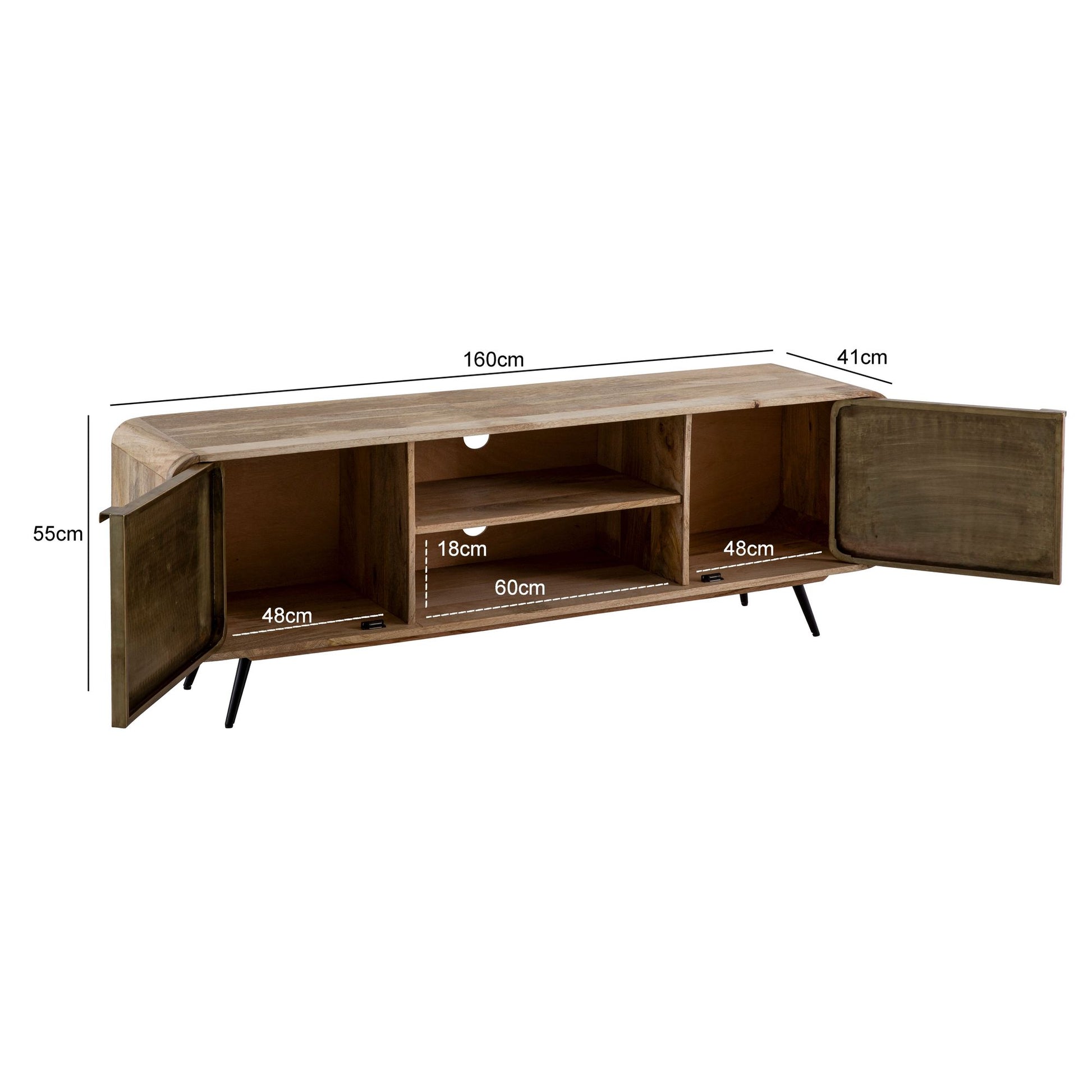 Mueble De Tv Elegante Y Minimalista Modelo Wl7.232_3