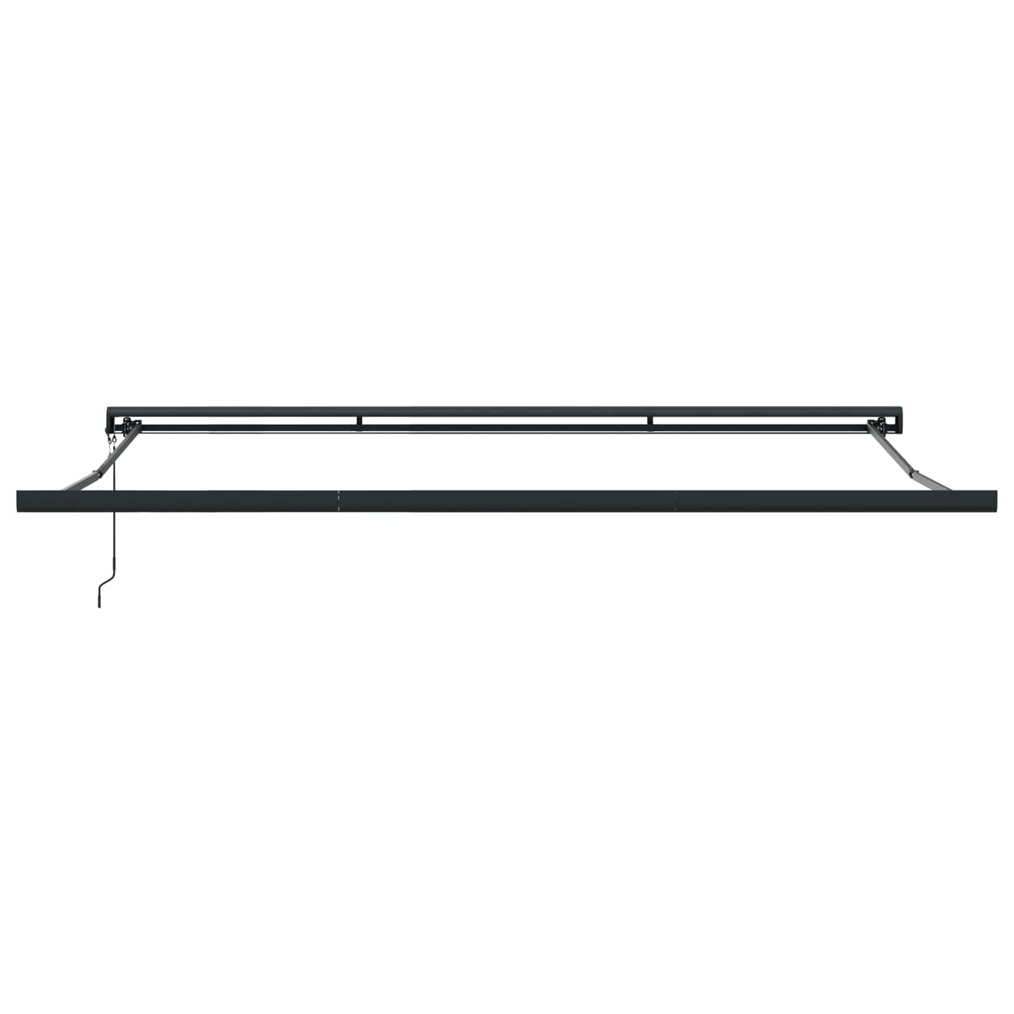 Toldo Retráctil Negro 400 X 300 Cm Tela Y Metal_4