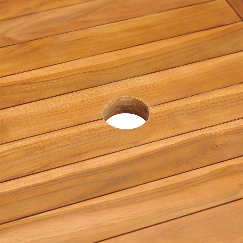 Vidaxl Juego De Comedor De Jardín 7 Piezas Madera Maciza De Teca_5