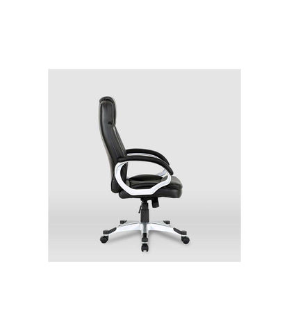 Silla De Oficina Elisabeth En Piel Sintética Negra. Alto: 115.5/125.5cm Ancho: 64.5cm Fon_4