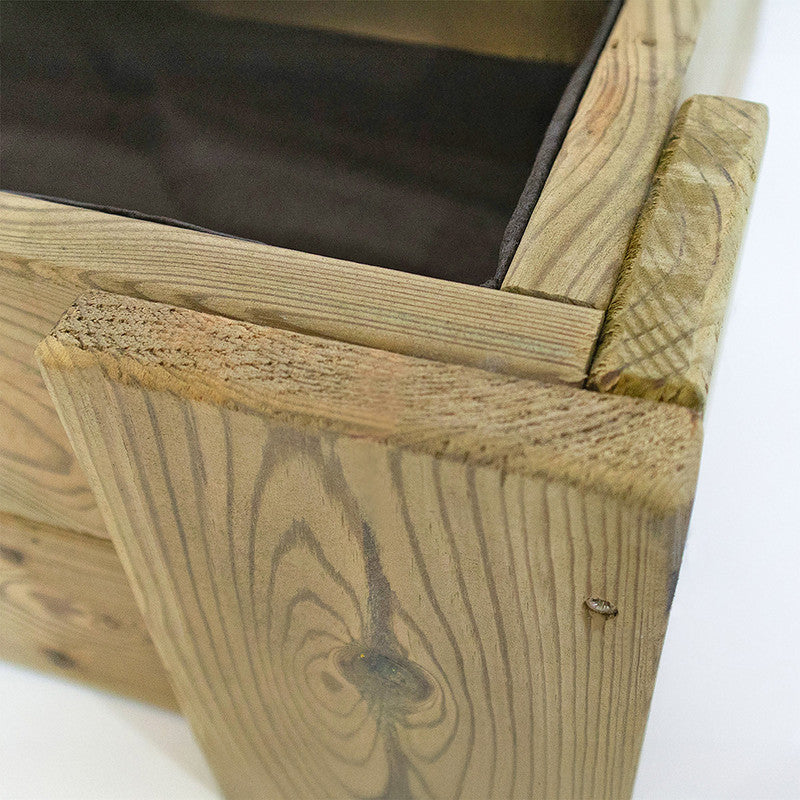 Cajón De Cultivo De Madera Tratada 80x80x40 Cm Box Stairs 80 Hortalia_2