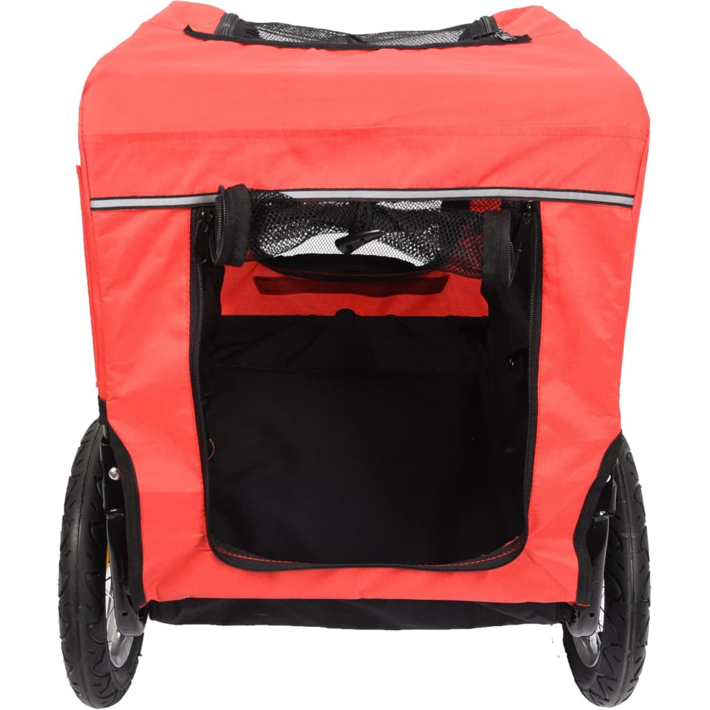 Flamingo Remolque De Bicicleta Para Perros Romero Rojo 59,5x43x51 Cm_3