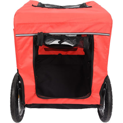 Flamingo Remolque De Bicicleta Para Perros Romero Rojo 59,5x43x51 Cm_3