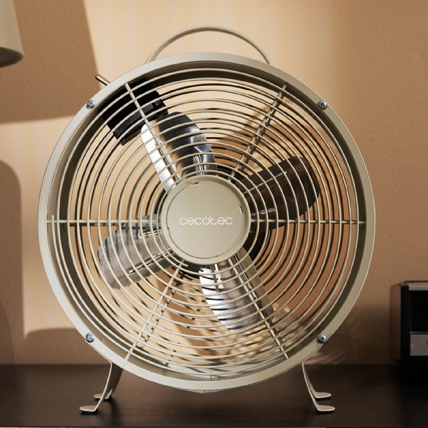 Cecotec Ventilador De Sobremesa Energysilence 400 Retrodesk Beige Cecotec_1