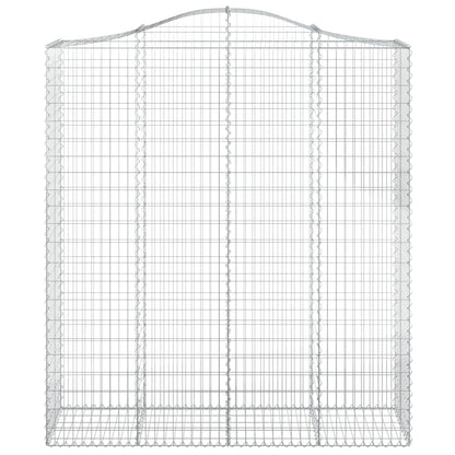 Cestas De Gaviones 4 Uds Forma De Arco Hierro 200x50x220/240 Cm_3