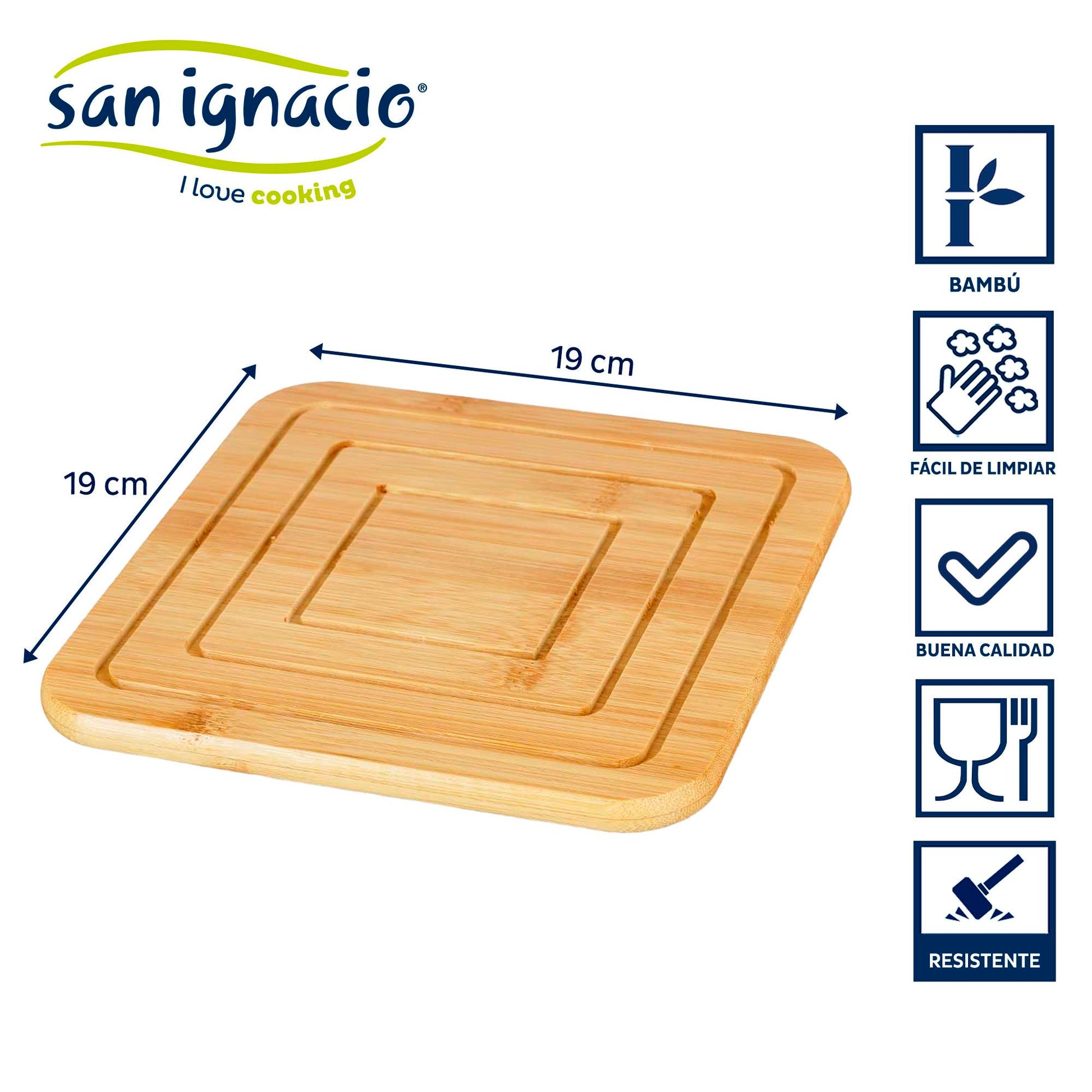 Tapete Cuadrado Bambu Colección Kinvara