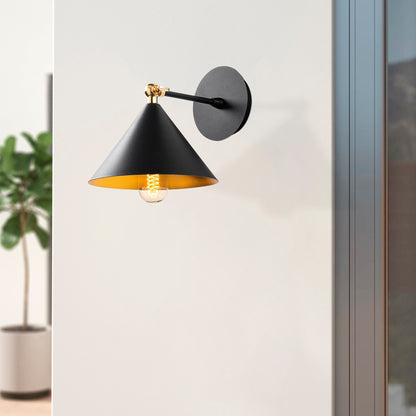Aplique De Pared, Metal , Negro, 19x26x20, Casquillo E 27 Max 40 W_5