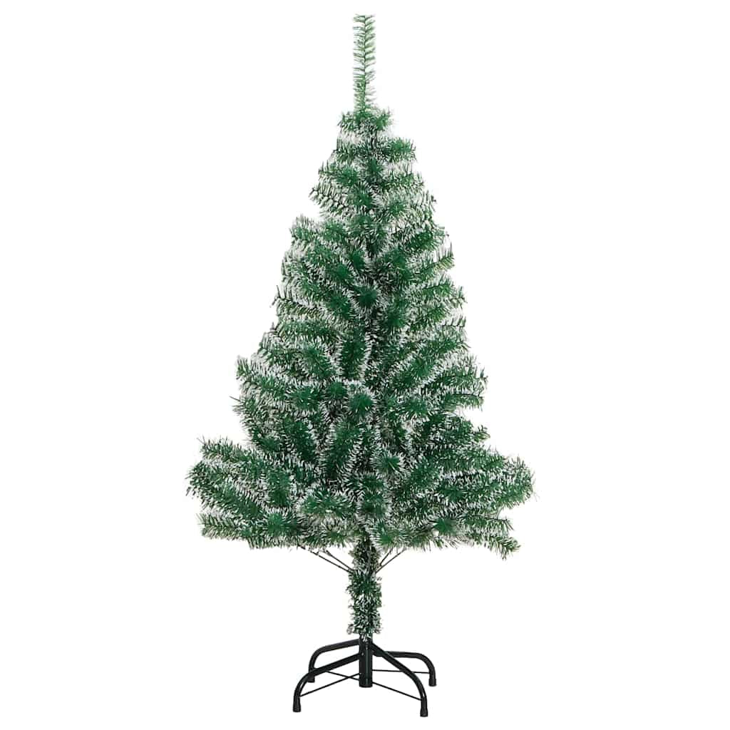 Vidaxl Árbol De Navidad Artificial Con 150 Leds Bolas Y Nieve 150 Cm_4
