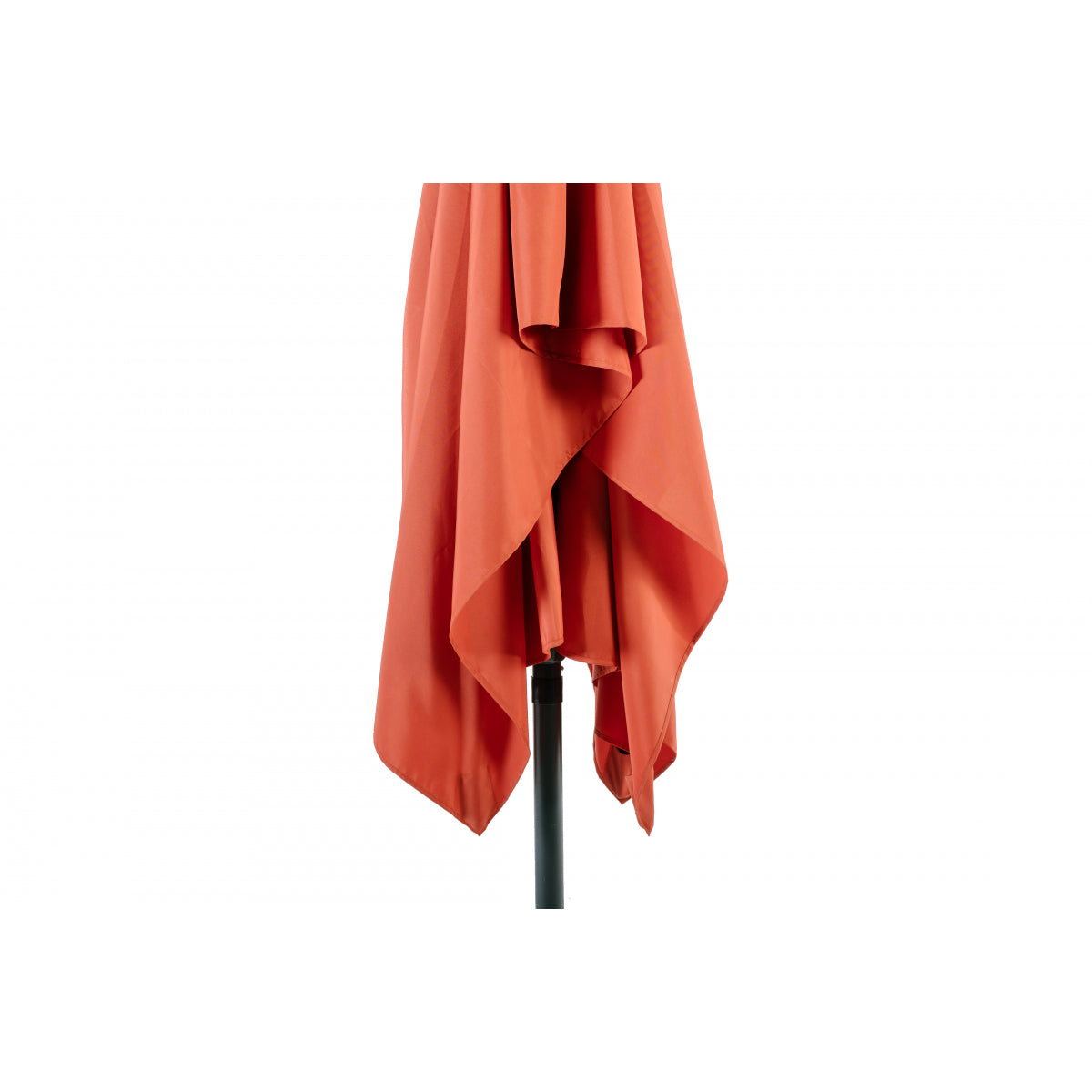 Sombrilla Rectangular 2x3m De Aluminio Y Poliéster Naranja Con Manivela Basculante - Sombrilla Recto - Mobiliario De Jardín_4