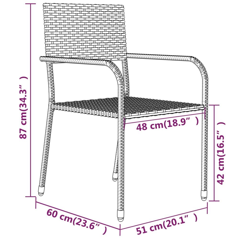 Vidaxl Juego De Comedor De Jardín 5 Piezas Gris_2