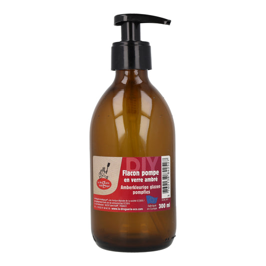 Botella de vidrio ámbar La Droguerie écologique 300ml