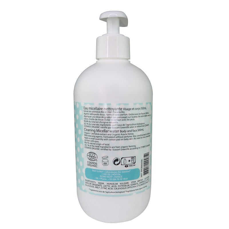 Agua Limpiadora Bebé Cosmos Organic Born to Bio 500 ml