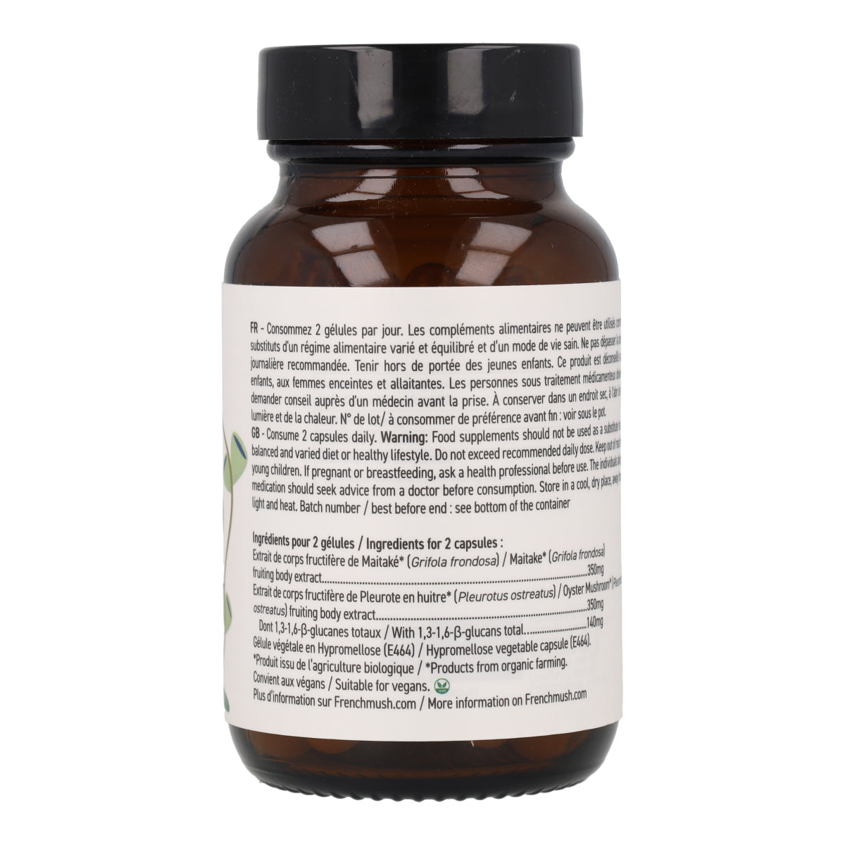 Cápsulas de Extractos de Maytake BIO French Mush 56uds