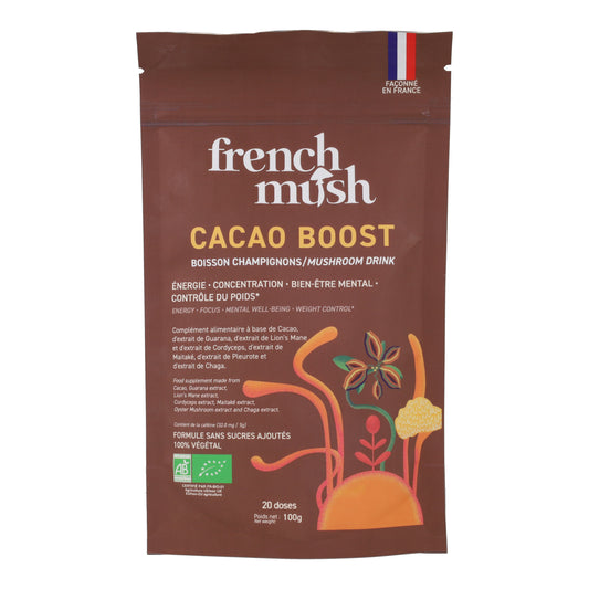 Alternativa al Café Cacao BOOST 80g French Mush 20 dosis