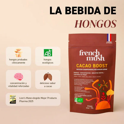 Alternativa al Café Cacao BOOST 80g French Mush 20 dosis