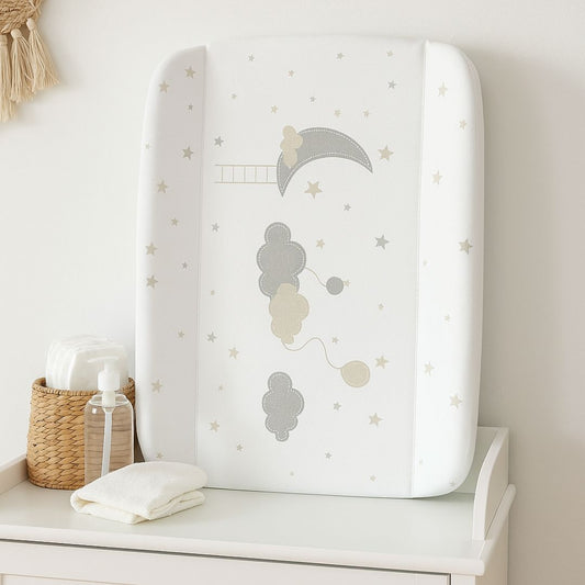 Bathby | Cambiador Fijo Para Bebé, Modelo Estrellas Y Luna_0