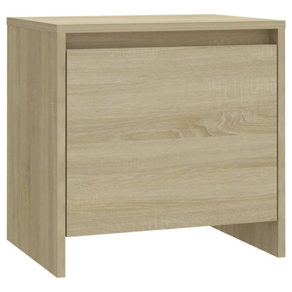 Mesita De Noche Madera Ingeniería Roble Sonoma 45x34,5x44,5 Cm_0